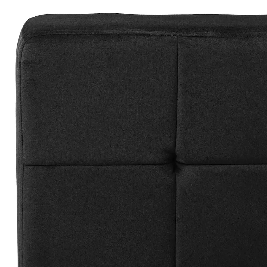 Chaise de relaxation 65x79x87 cm Noir Velours - 6