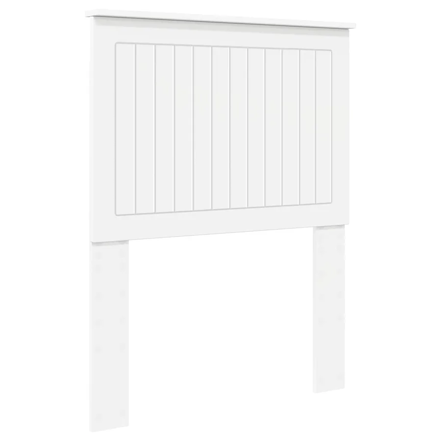 Tête de lit avec tête de lit Blanc 75 cm Bois d'ingénierie - 2