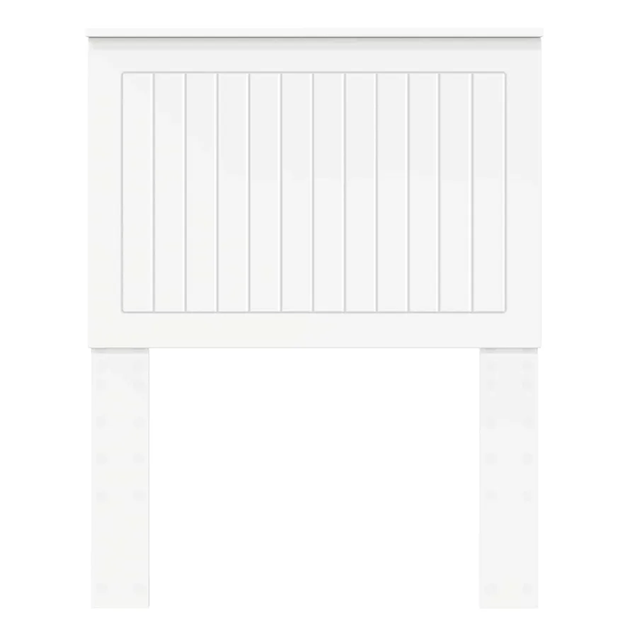 Tête de lit avec tête de lit Blanc 75 cm Bois d'ingénierie - 4