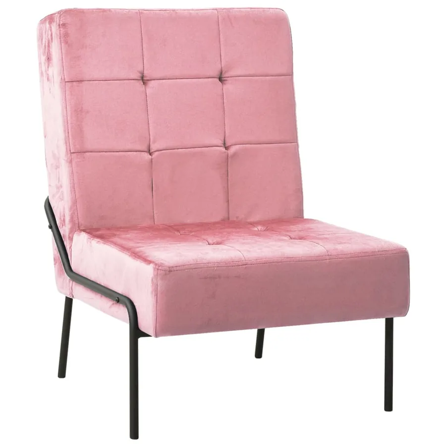 Chaise de relaxation 65x79x87 cm Rose Velours
