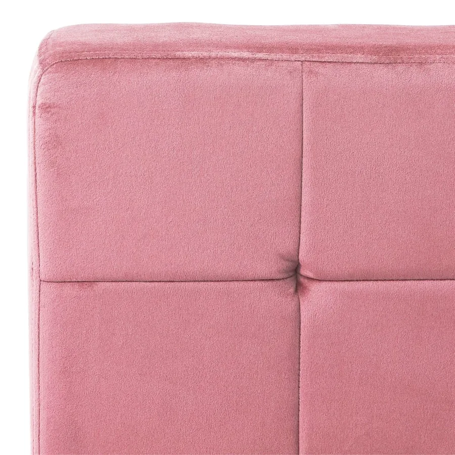 Chaise de relaxation 65x79x87 cm Rose Velours - 6