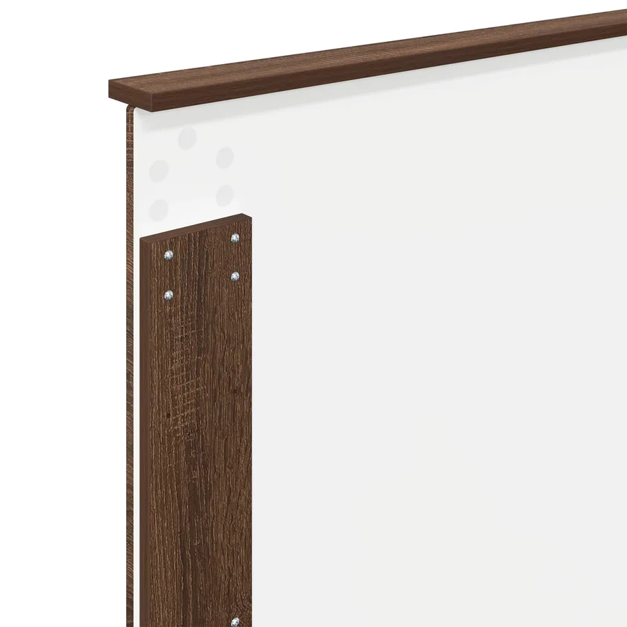 Cadre de lit Chêne brun 75 x 190 cm Bois de pin massif - 11