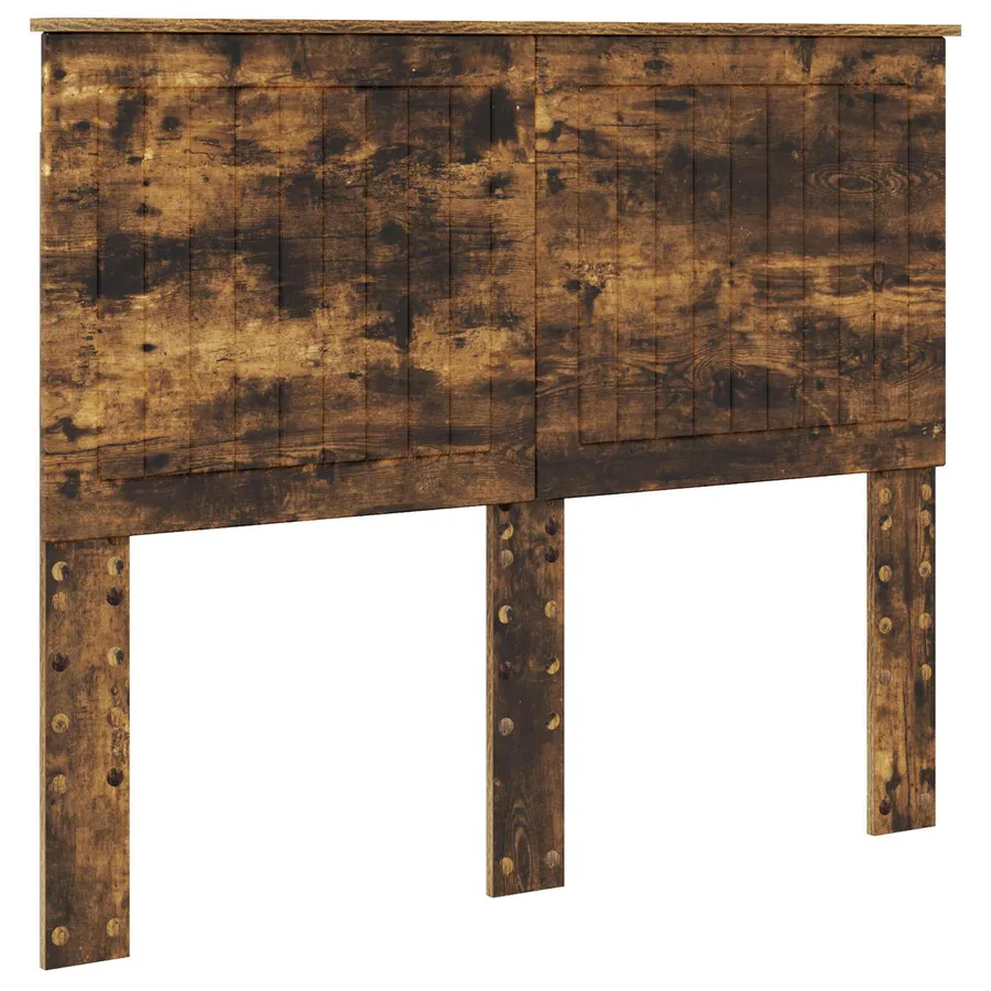 Lit de Rangement Chêne fumé 135 x 190 cm Bois d'ingénierie - 7