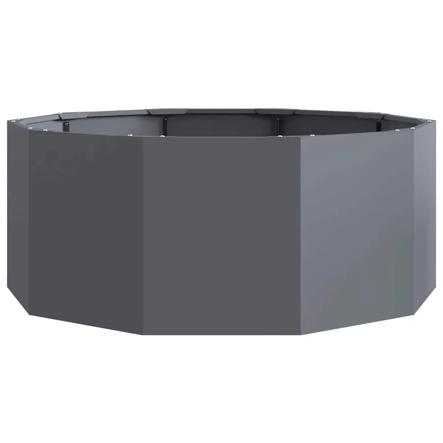 Jardinière Anthracite 90 x 90 x 35 cm Acier - 5