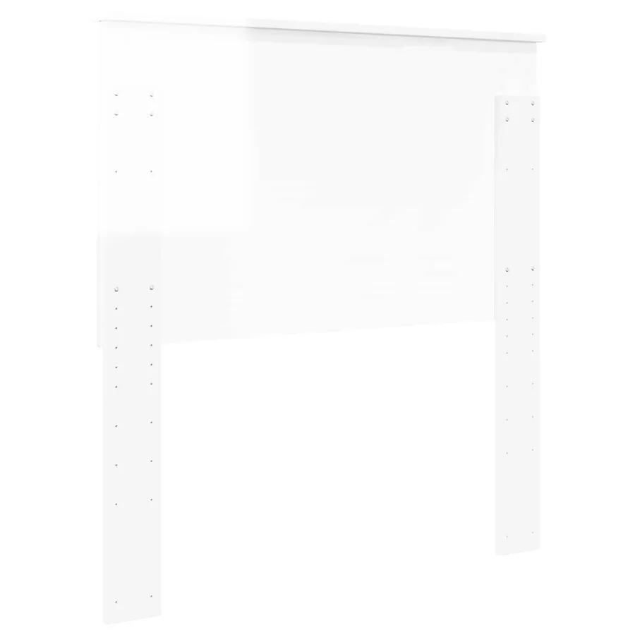Tête de lit Blanc Brillant 90 cm Bois d'ingénierie - 6