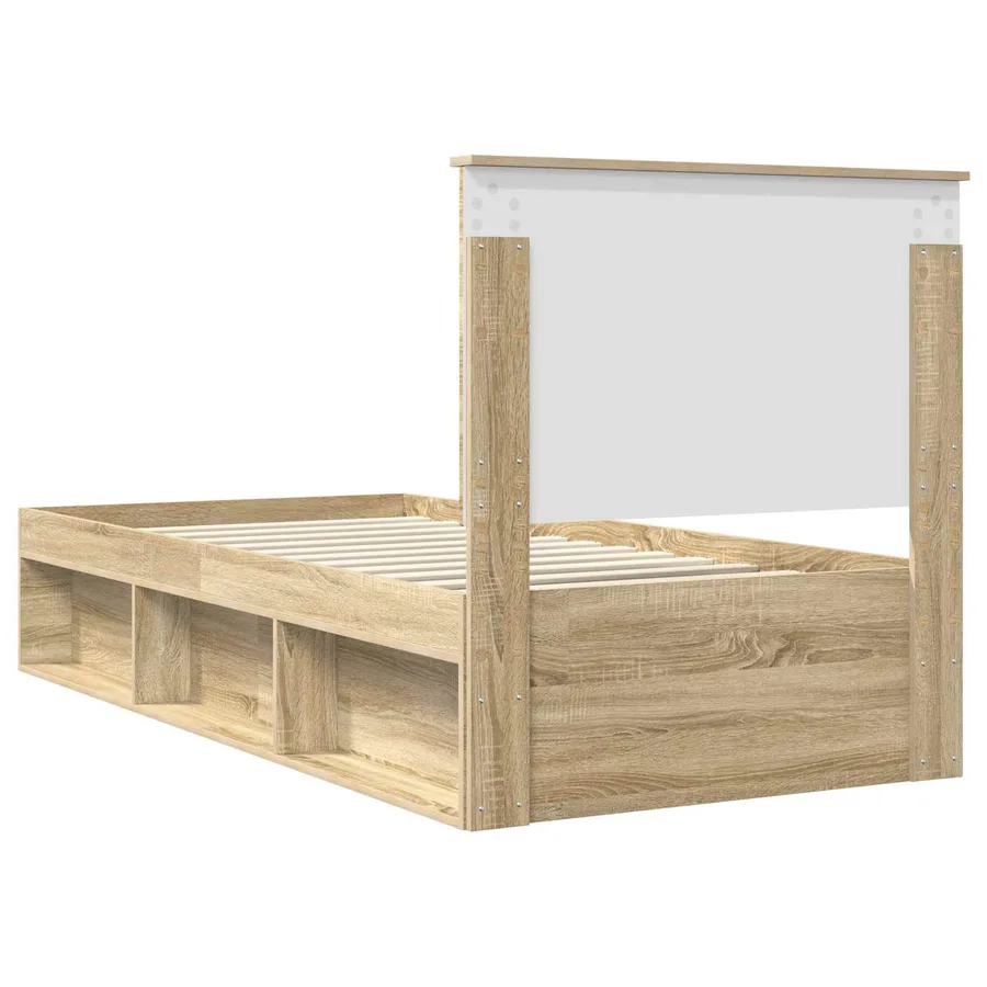 Cadre de lit Sonoma 100 x 200 cm Bois de pin massif - 9