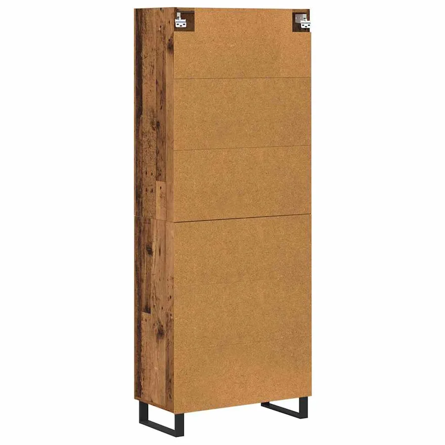 Haut Armoire 2 pcs Bois Ancien 69,5 x 34 x 180 cm - 10