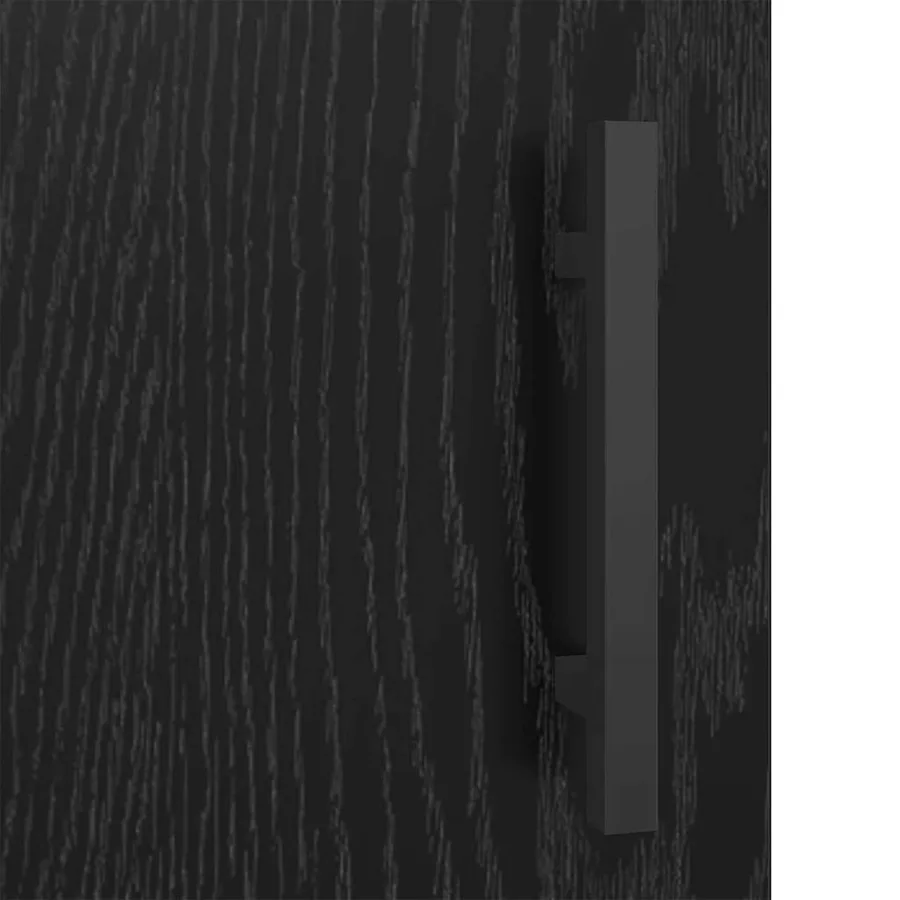 Haut Armoire 2 pcs Chêne noir Bois d'ingénierie - 13