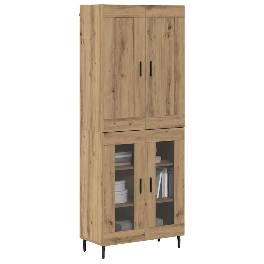 Haut Armoire 2 pcs Chêne artisanal 69,5 x 34 x 180 cm - 3