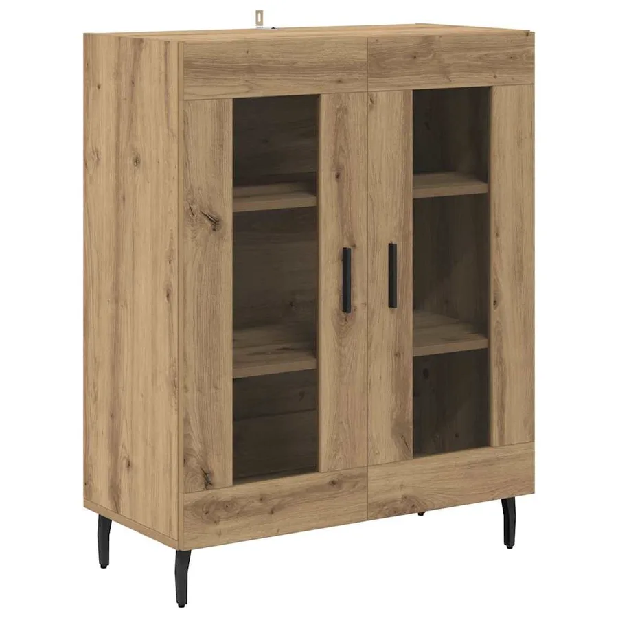 Haut Armoire 2 pcs Chêne artisanal 69,5 x 34 x 180 cm - 6