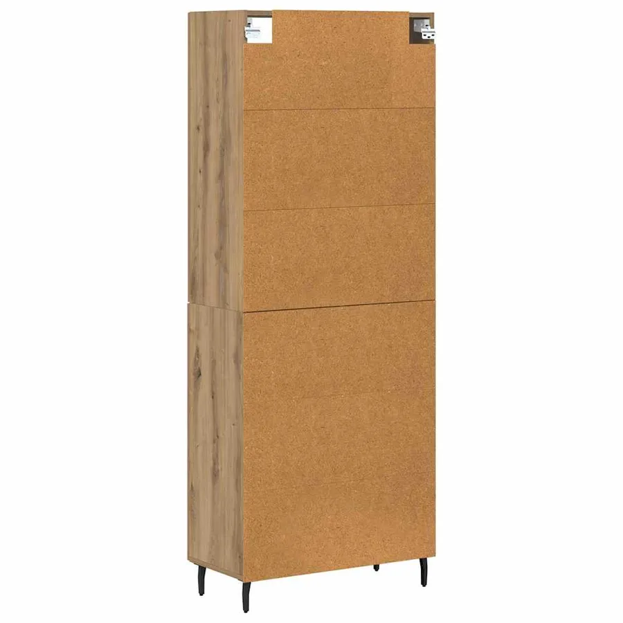 Haut Armoire 2 pcs Chêne artisanal 69,5 x 34 x 180 cm - 8