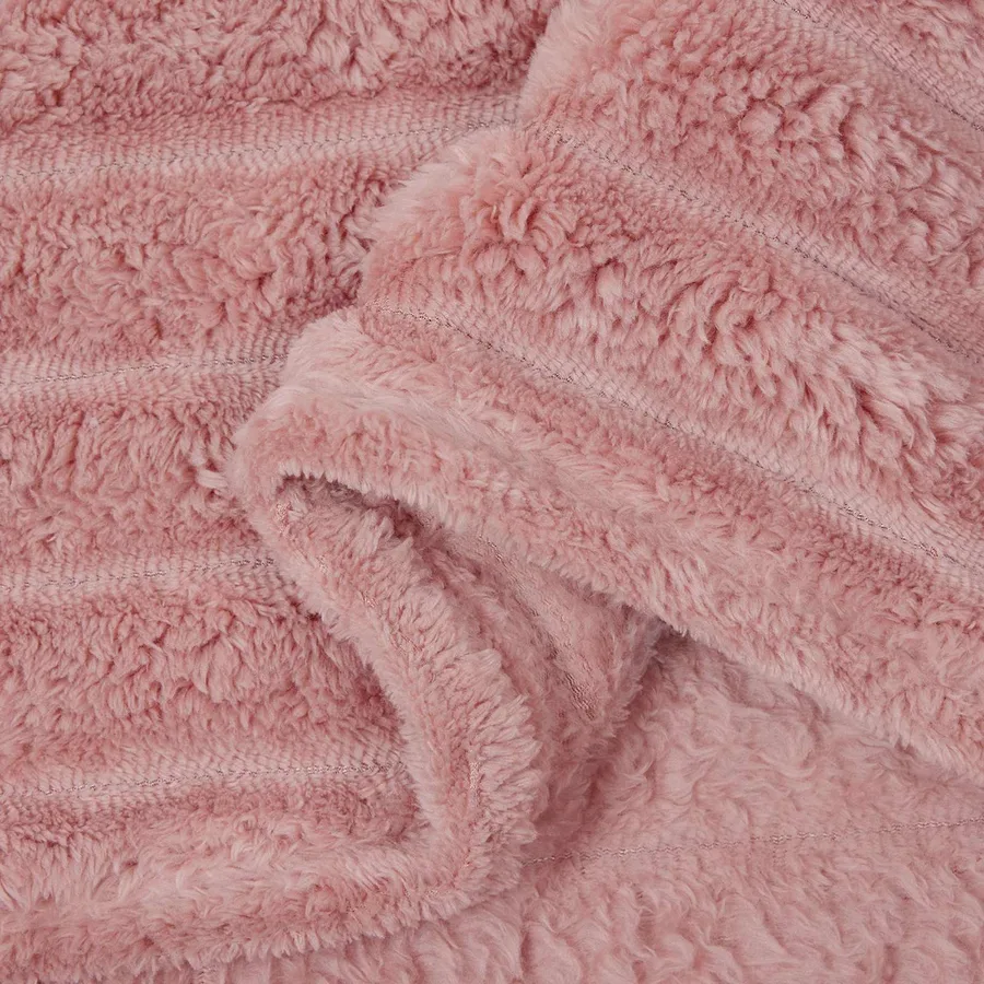 Couvertures à jeter 6 pcs Rose 150 x 130 cm Toison - 7