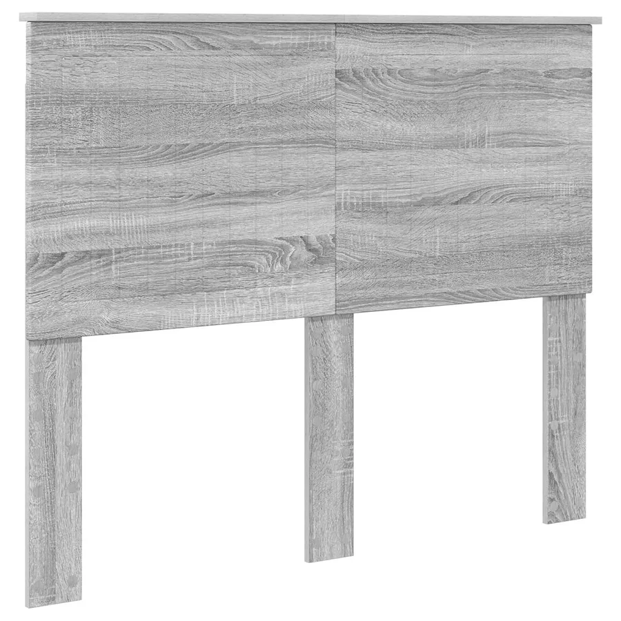 Cadre de lit Gris Sonoma 135 x 190 cm Bois de pin massif - 6
