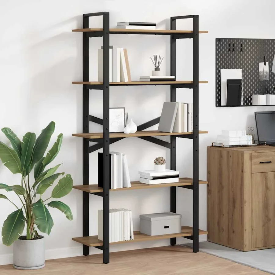 Étagère 5 niveaux 100 x 33,5 x 178 cm Bois d'ingénierie