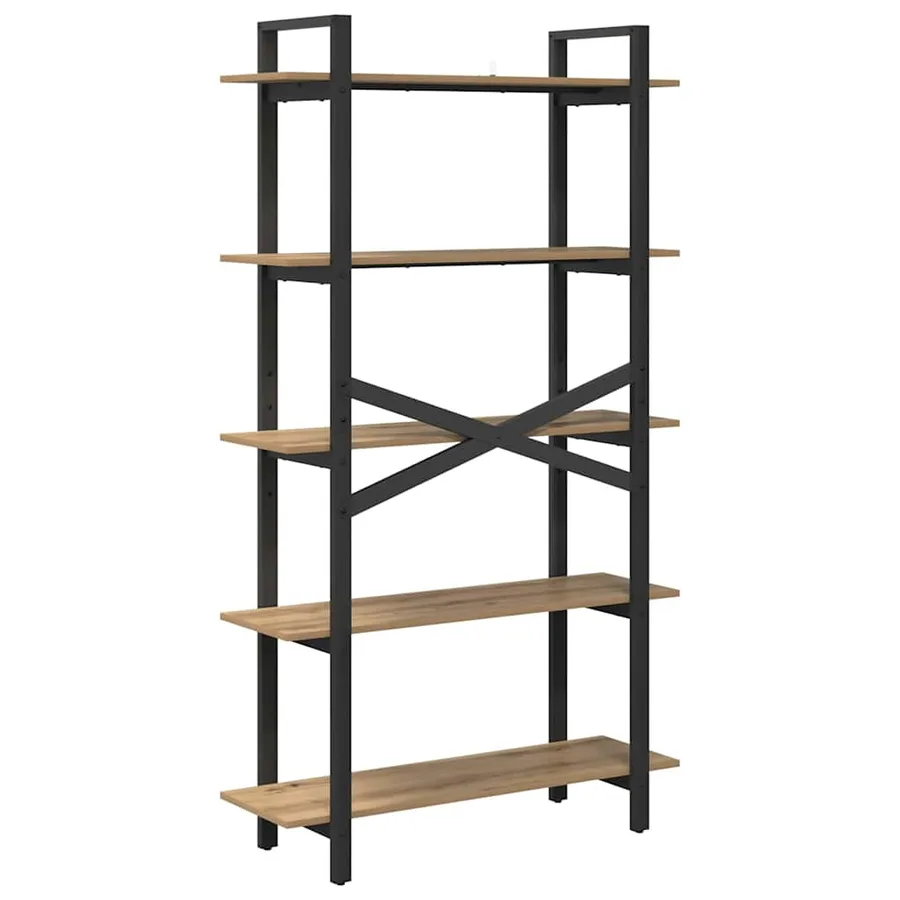 Étagère 5 niveaux 100 x 33,5 x 178 cm Bois d'ingénierie - 7