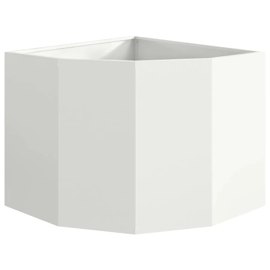 Jardinière d'Angle Blanc 60 x 60 x 50 cm Acier - 5