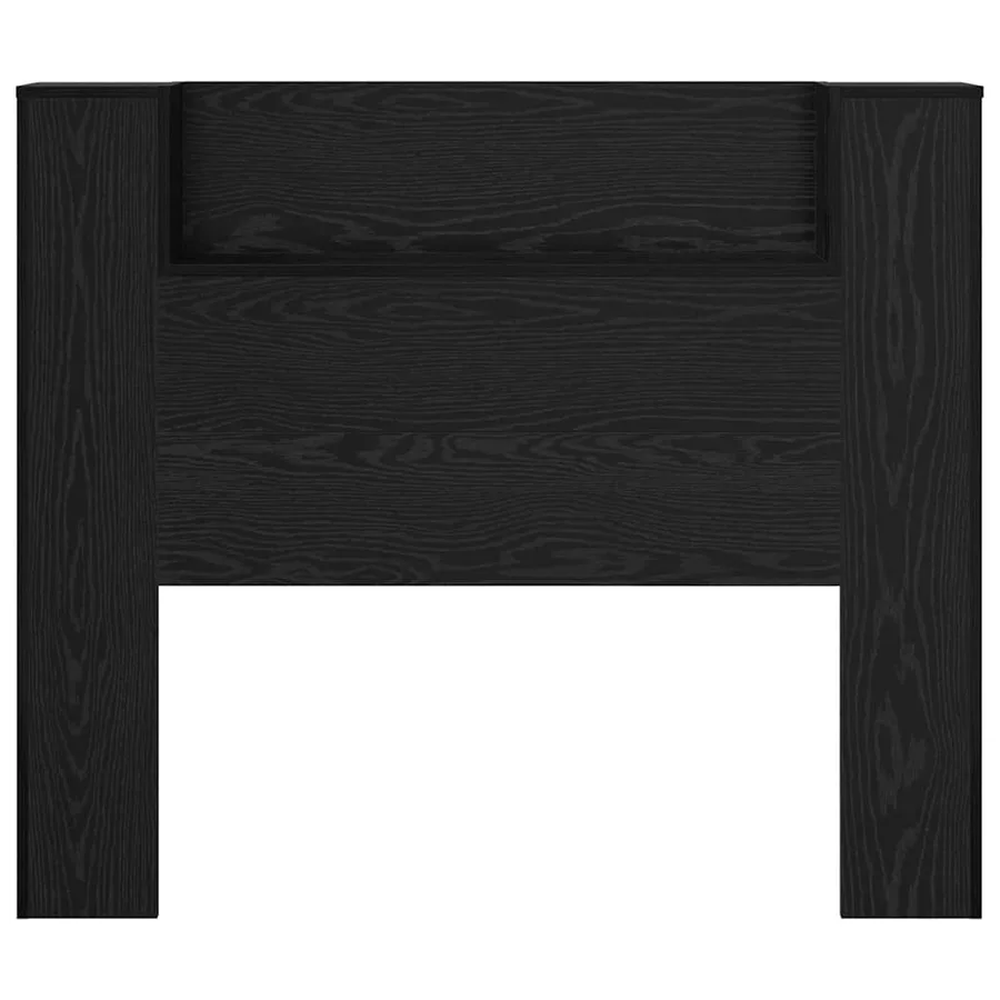 Tête de lit de rangement avec LED Chêne noir Bois d'ingénierie - 6
