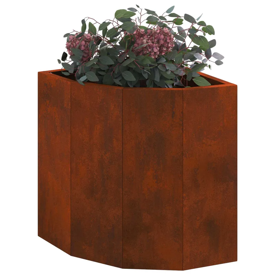 Jardinière d'Angle Rouillé 30 x 30 x 35 cm - 3
