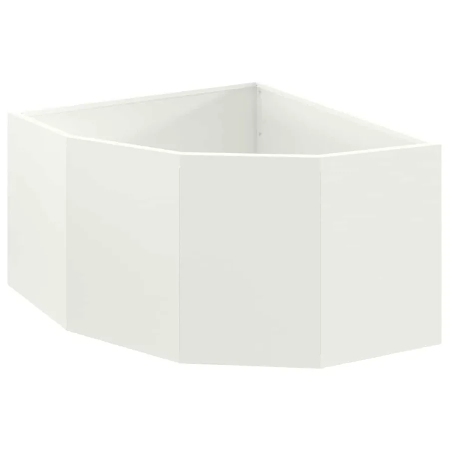 Jardinière d'Angle Blanc 60 x 60 x 35 cm Acier - 2