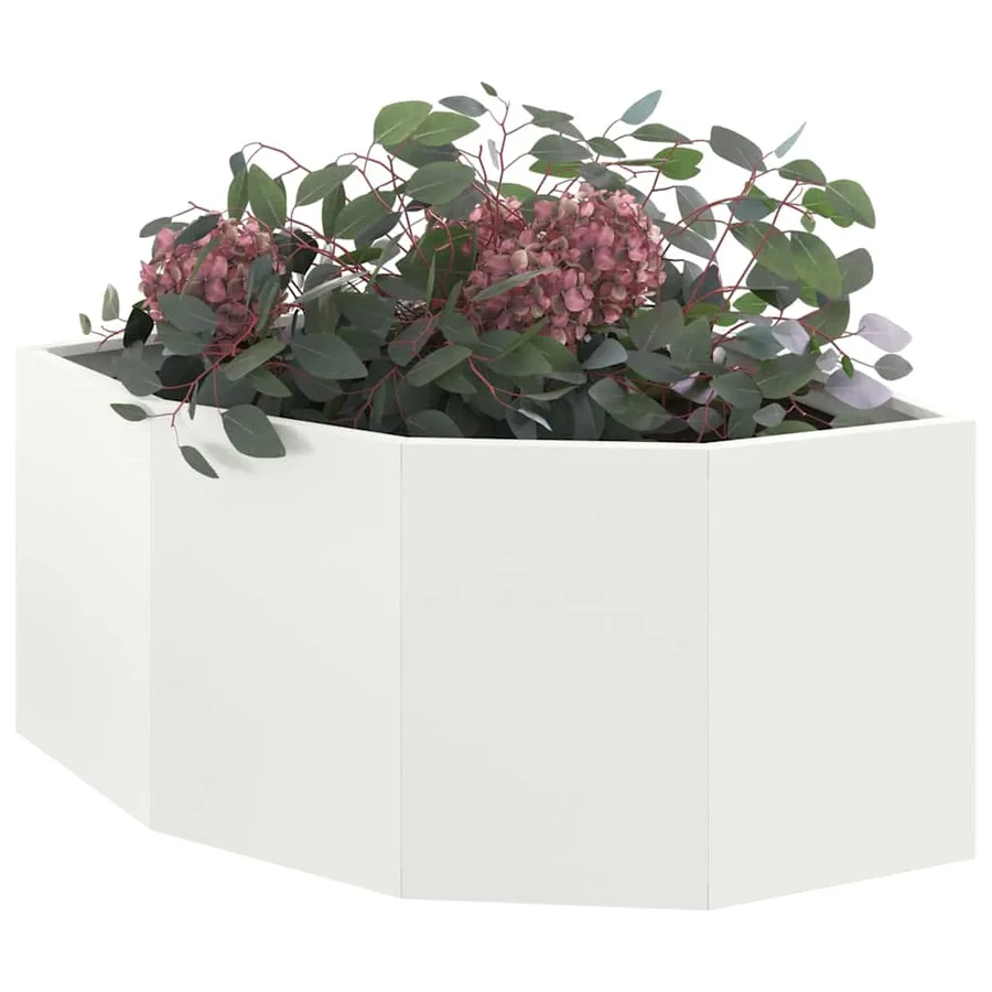 Jardinière d'Angle Blanc 60 x 60 x 35 cm Acier - 3