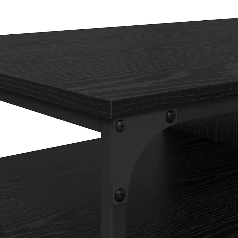 Table basse Chêne noir 100 x 50 x 45 cm Bois d'ingénierie - 7
