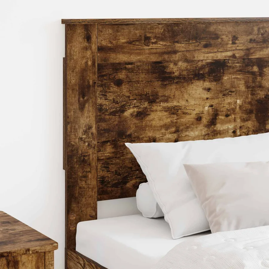 Tête de lit avec tête de lit Chêne fumé 80 cm Bois d'ingénierie - 3