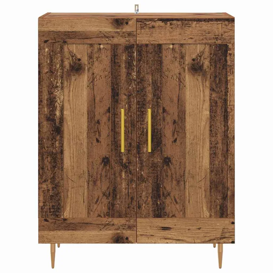 Buffet Bois Ancien 69,5 x 34 x 90 cm Bois d'ingénierie et fer - 6