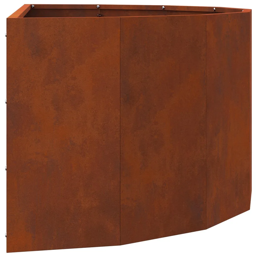 Jardinière Rouillé 90 x 45 x 35 cm Acier patiné - 7