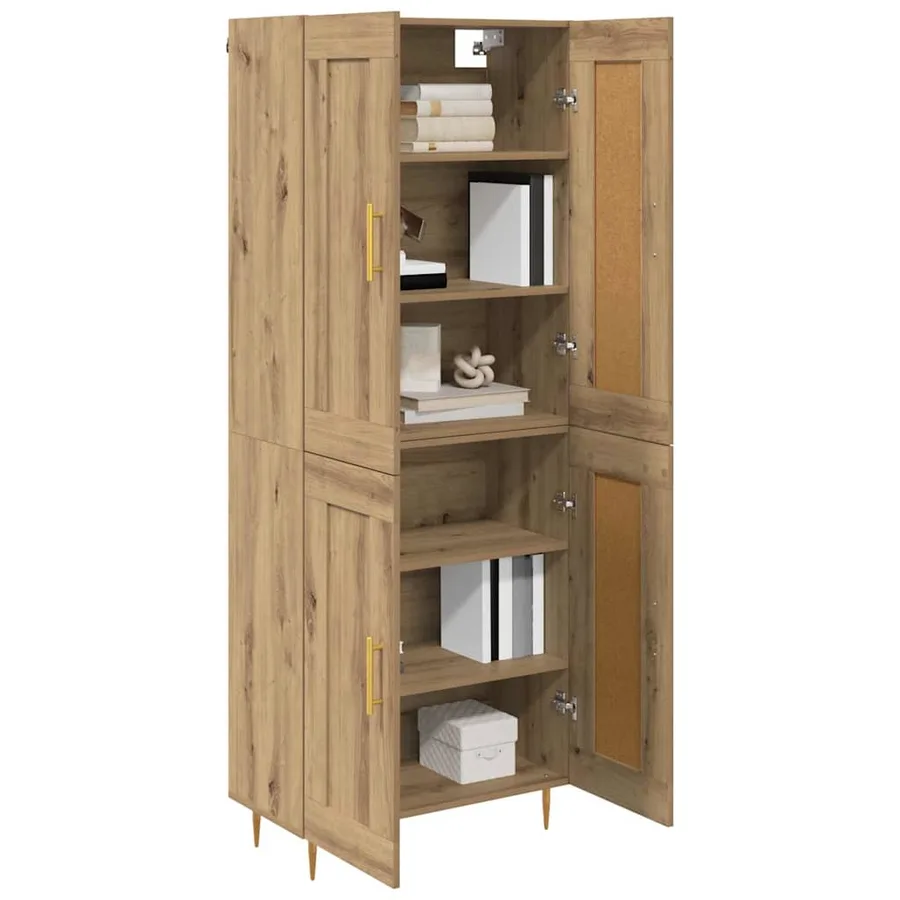 Haut Armoire Chêne artisanal 69,5 x 34 x 180 cm - 3