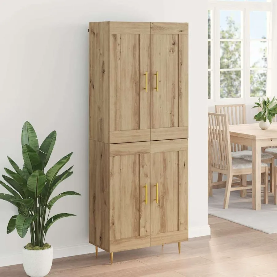 Haut Armoire Chêne artisanal 69,5 x 34 x 180 cm - 4