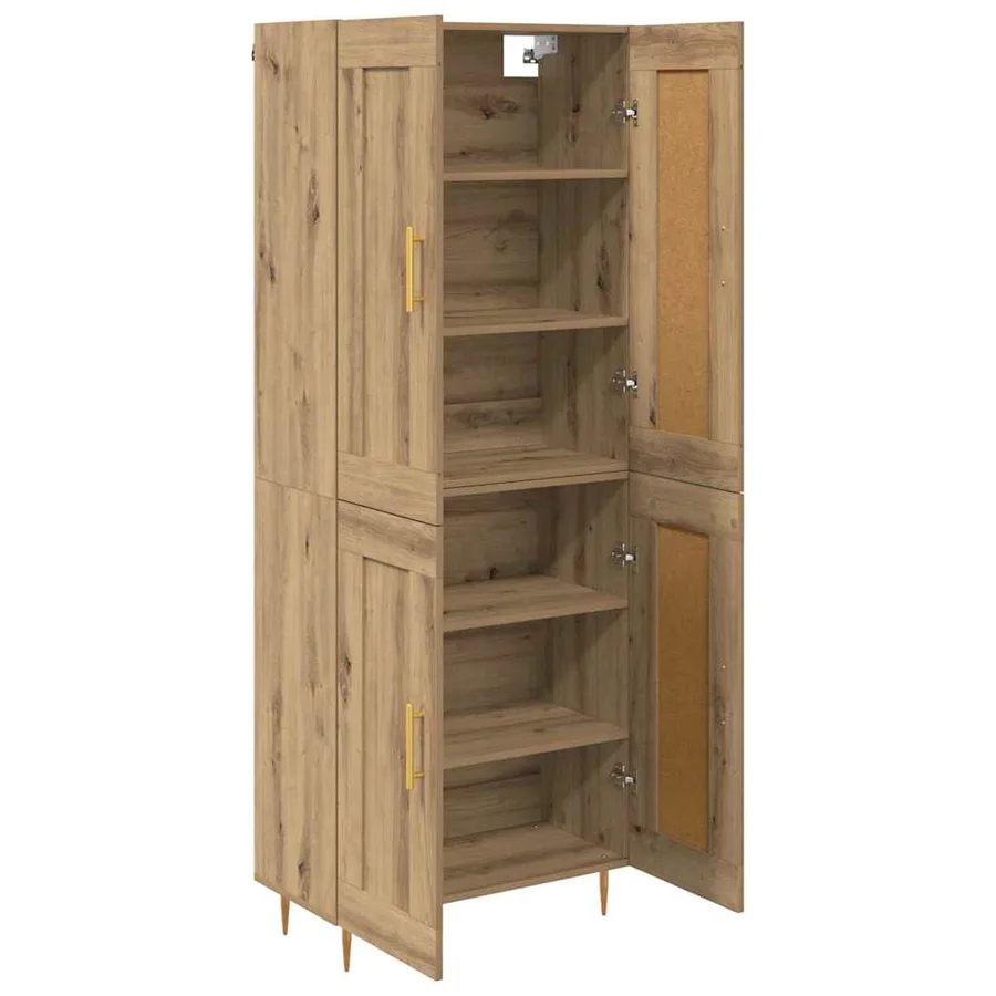 Haut Armoire Chêne artisanal 69,5 x 34 x 180 cm - 5
