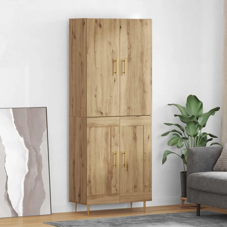 Haut Armoire Chêne artisanal 69,5 x 34 x 180 cm