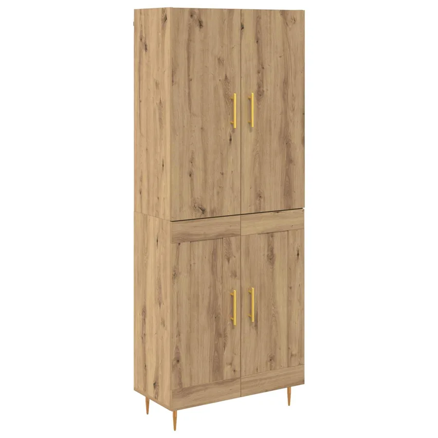 Haut Armoire Chêne artisanal 69,5 x 34 x 180 cm - 2