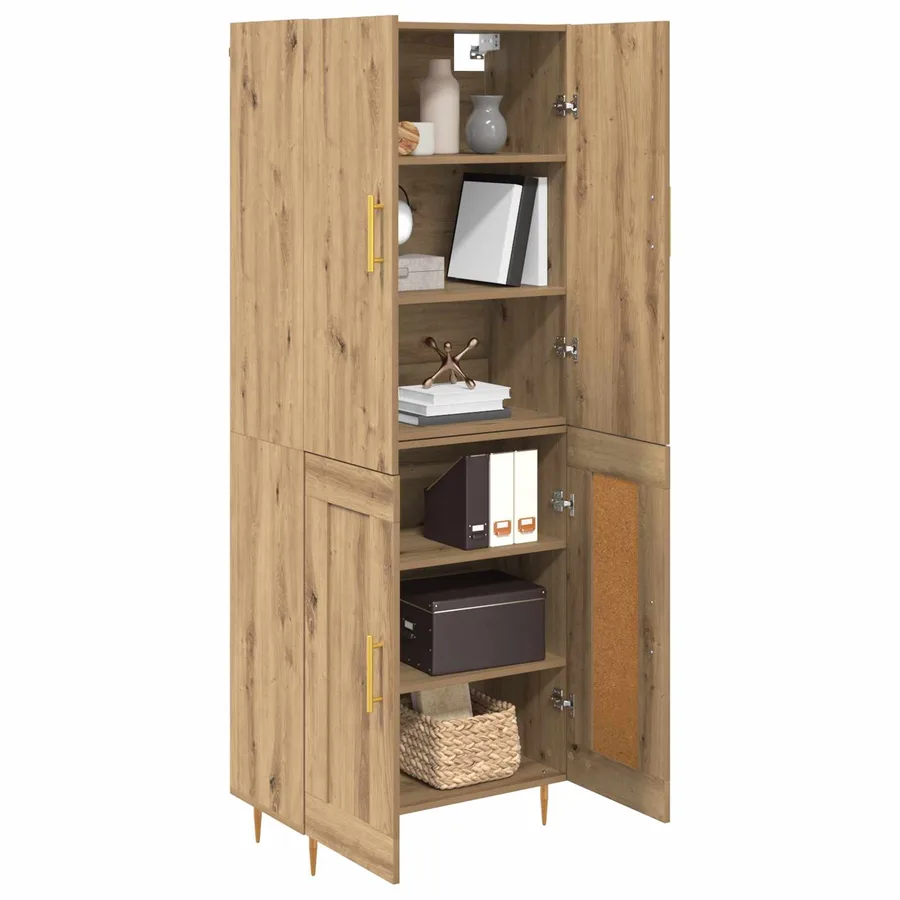 Haut Armoire Chêne artisanal 69,5 x 34 x 180 cm - 3