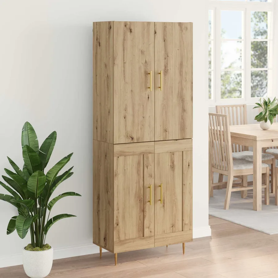 Haut Armoire Chêne artisanal 69,5 x 34 x 180 cm - 4
