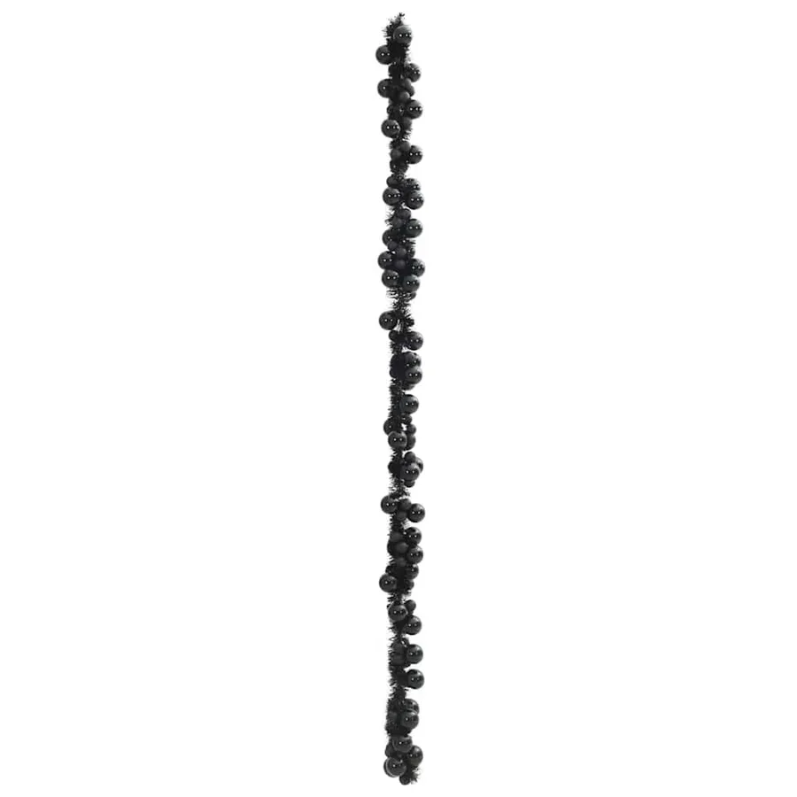 Guirlande de Boules de Noël Noir 186 cm Polystyrène - 4