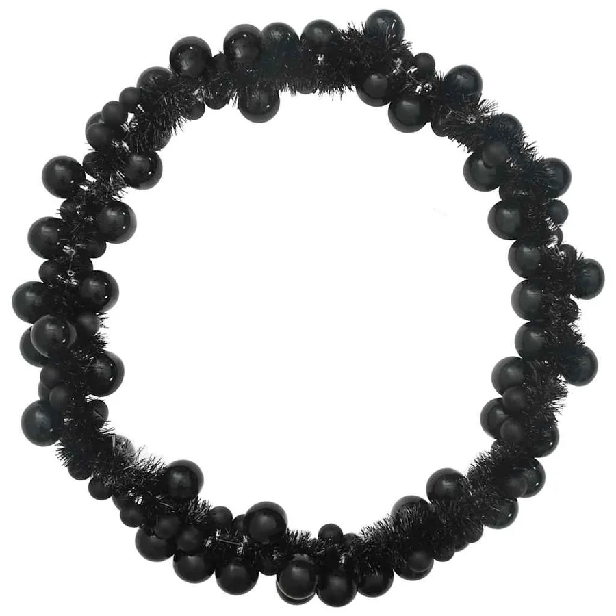 Guirlande de Boules de Noël Noir 186 cm Polystyrène - 5