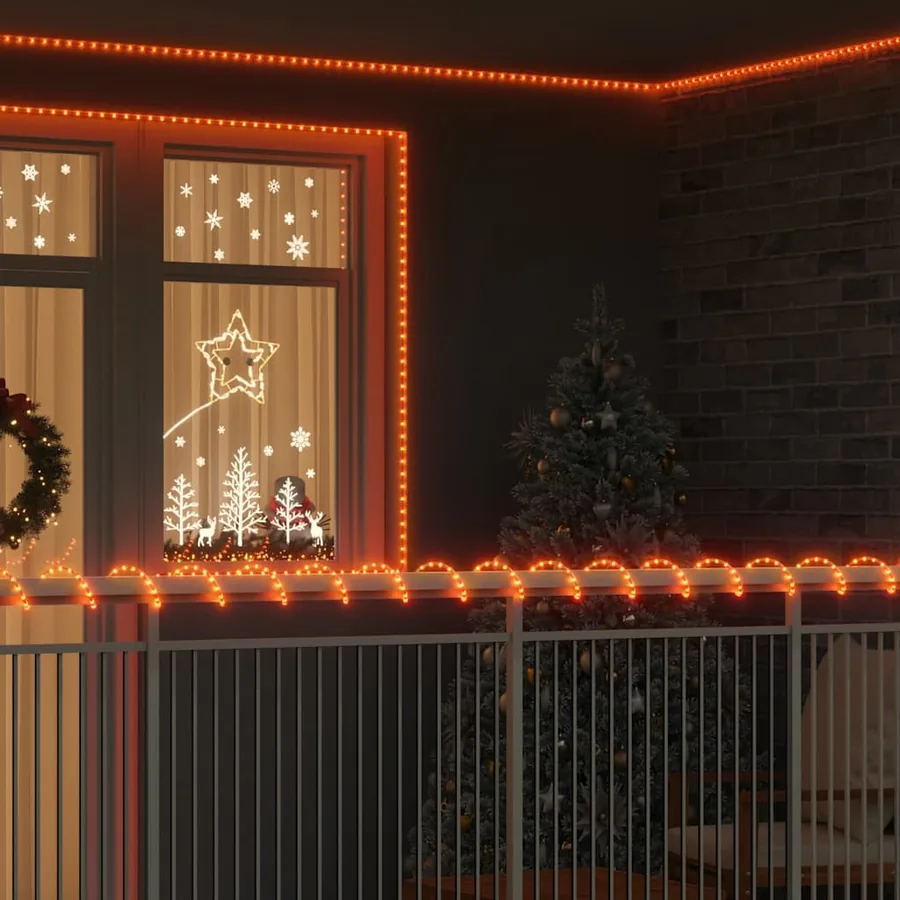 Lumière en corde avec 240 LED Blanc chaud 10 m PVC
