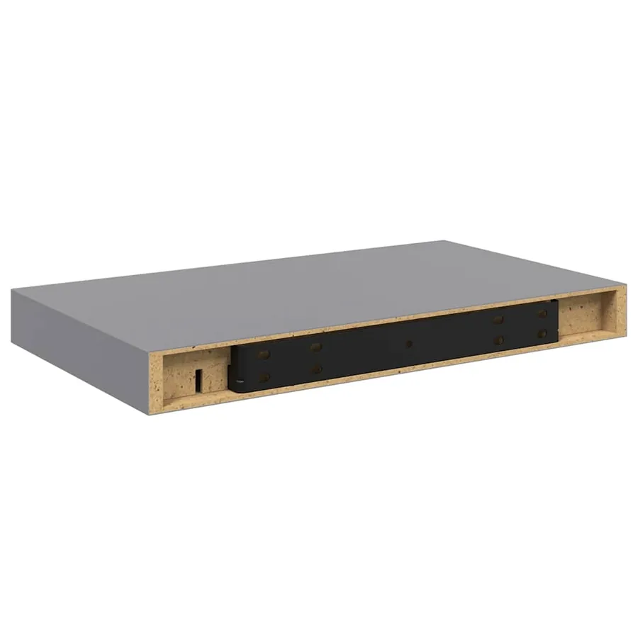 Étagère murale flottante gris 40x23,5x3,8 cm MDF - 8