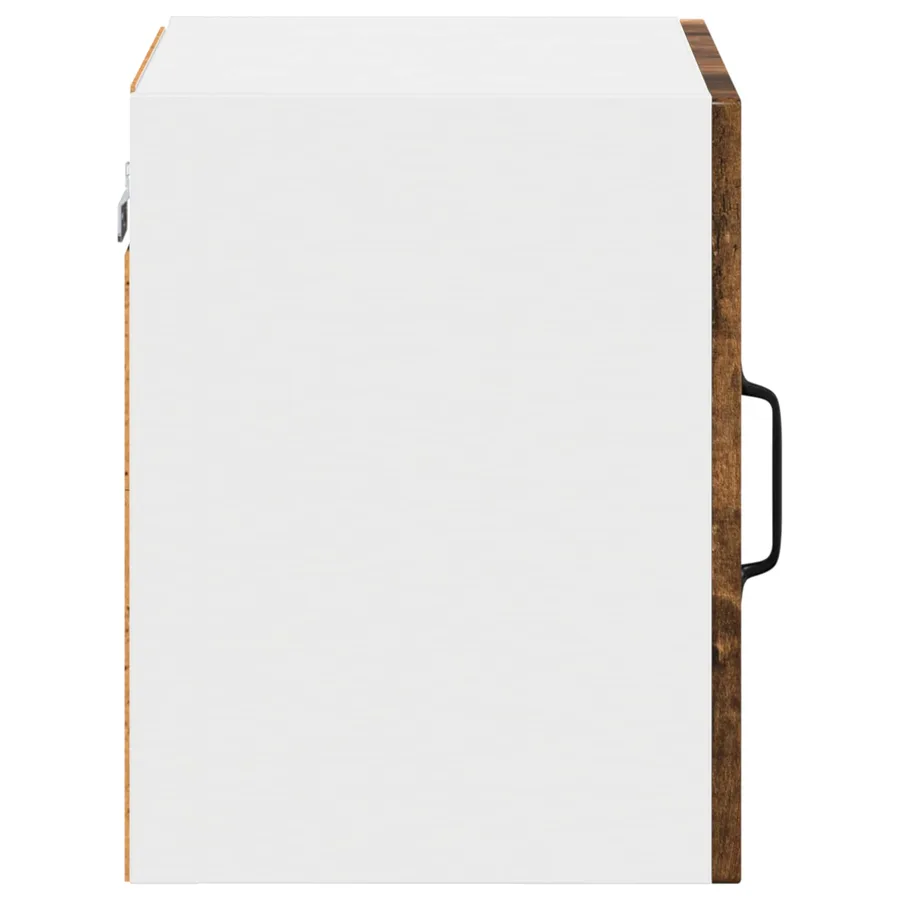 Cabinet en verre mural LUCCA Chêne fumé 40 x 31 x 40 cm - 5