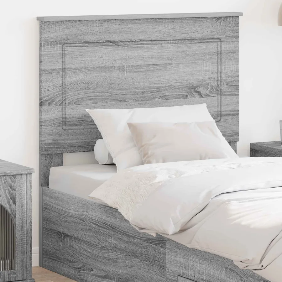 Tête de lit Gris Sonoma 100 cm Bois d’ingénierie