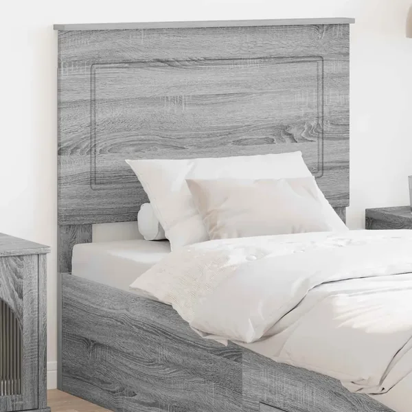 Tête de lit Gris Sonoma 100 cm Bois d’ingénierie