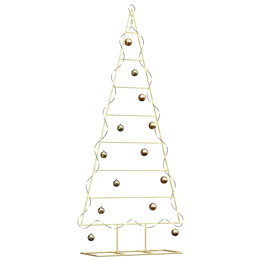 Arbre de Noël en métal Doré 181 cm Acier peint par poudre - 3