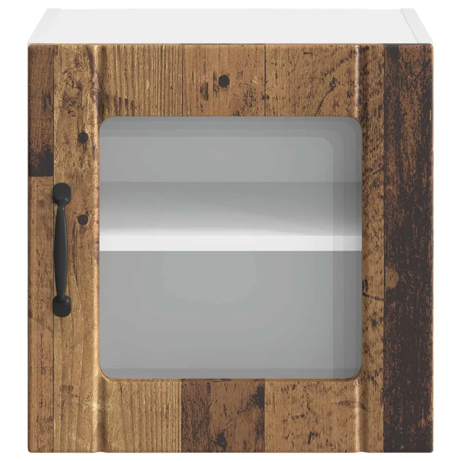 Cabinet en verre mural LUCCA Bois ancien 40 x 31 x 40 cm - 6