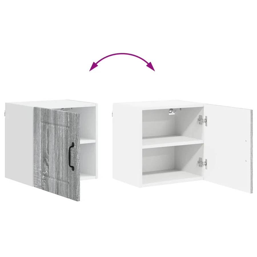 Meuble mural LUCCA Sonoma gris 40 x 31 x 40 cm - 11