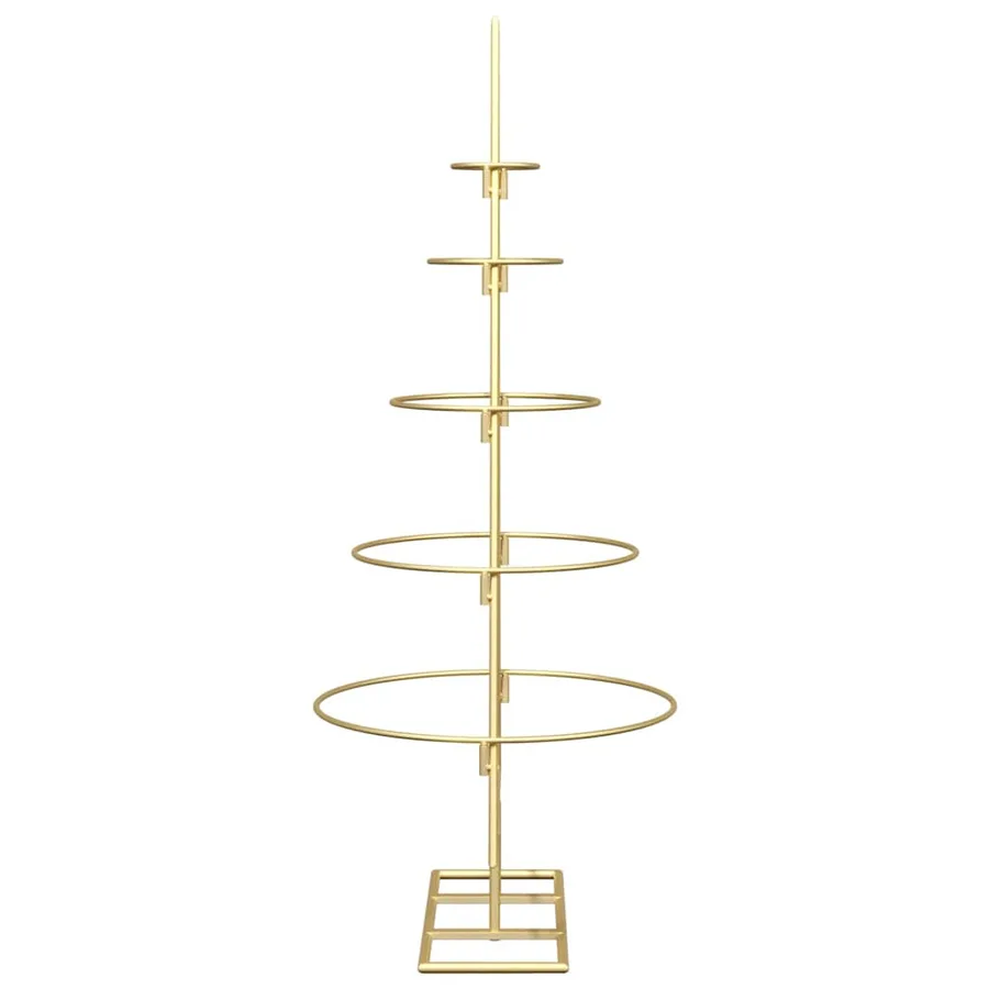 Arbre de Noël en métal Doré 90 cm Acier peint par poudre - 6