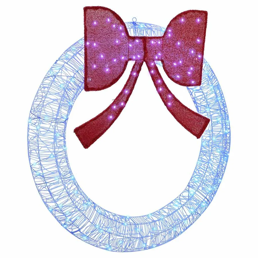 Couronne avec 150 LED Bleu 120 cm Acrylique - 2