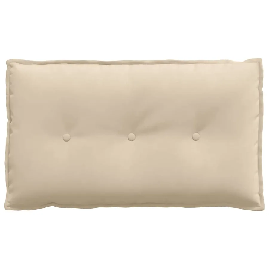 Coussin de Dos Crème 80 x 50 cm Tissu en microfibre - 5