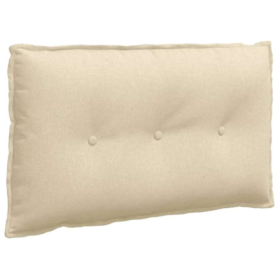 Coussin de Dos Crème 80 x 19 x 50 cm tissu - 2