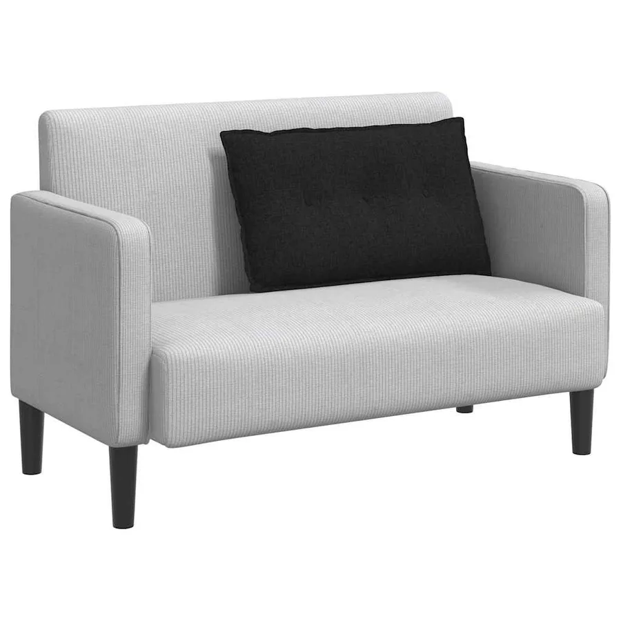 Coussin de Dos Noir 80 x 19 x 50 cm tissu - 3